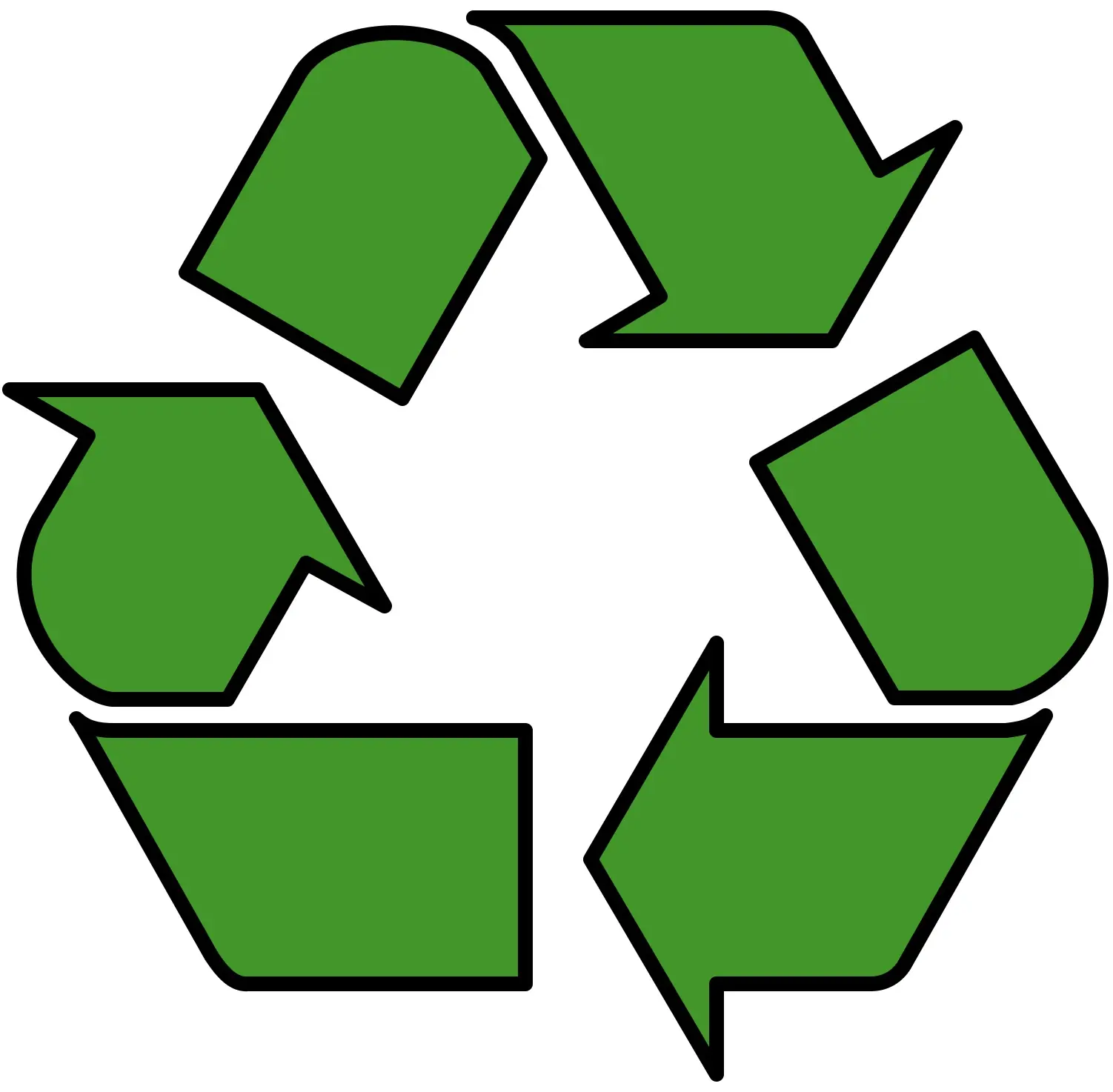 a recycling sign
